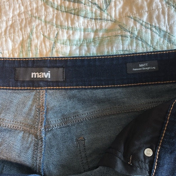 Mavi Men's Deep Indigo Jeans Matt Relaxed fit size 33/32 - Picture 2 of 3